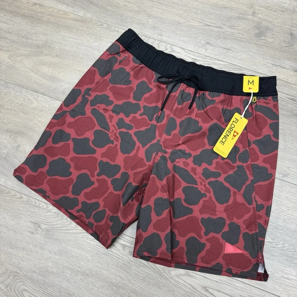 NWT Florence Marine X Standard Issue Short Red Camo Men's Sz M - Picture 1 of 10